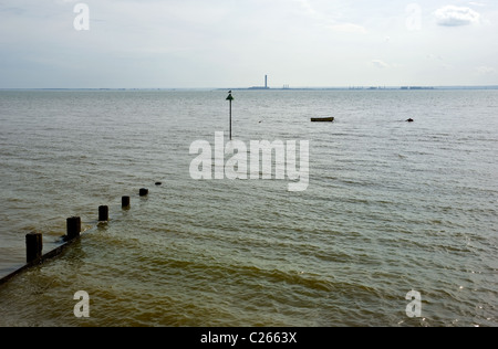 Flut in Southend on Sea.  Foto von Gordon Scammell Stockfoto