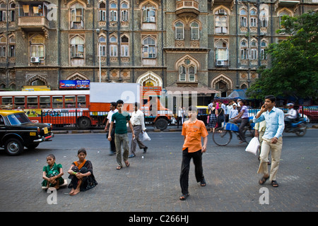 Soziale Unruhen, Mumbai, Indien Stockfoto