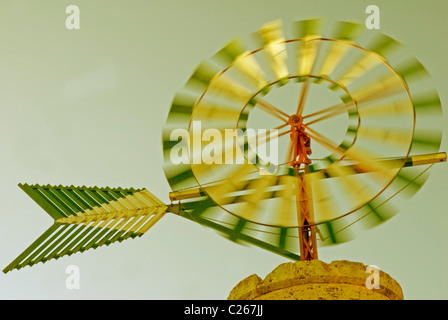 Typische Windmühle. Pla de Sant Jordi. Palma De Mallorca. Mallorca. Balearischen Inseln. Spanien Stockfoto