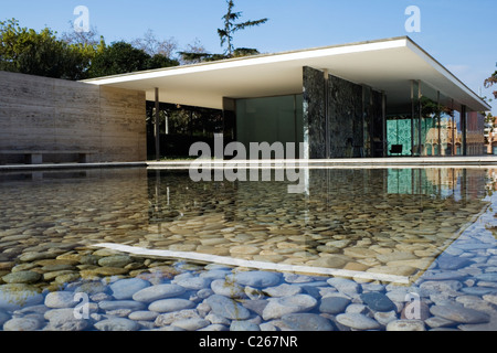 Pabellon de Alemania, Barcelona, Spanien. Stockfoto