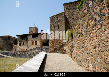 Santa Pau. La Garrotxa. Provinz Girona. Katalonien. Spanien Stockfoto