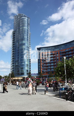 Gunwharf Quays Portsmouth, Hampshire, England Stockfoto