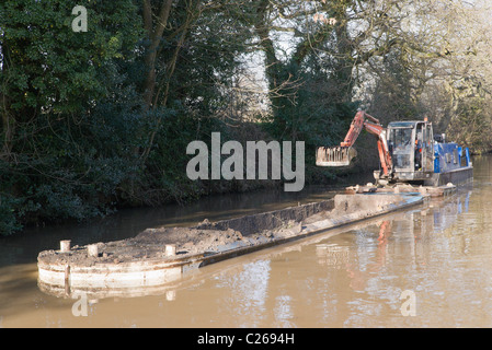 Bagger-Stratford-Kanal Stockfoto