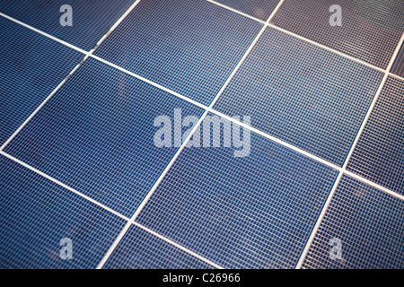 Solar-Zelle Panel für Hintergrund Stockfoto