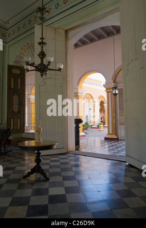 Palacio Cantero, Museo Historico Municipal, Interieur, Trinidad, Kuba Stockfoto