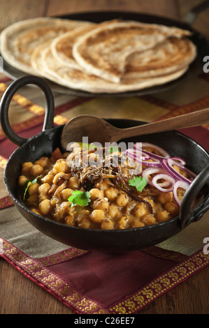 Chana Masala indische Küche Stockfoto