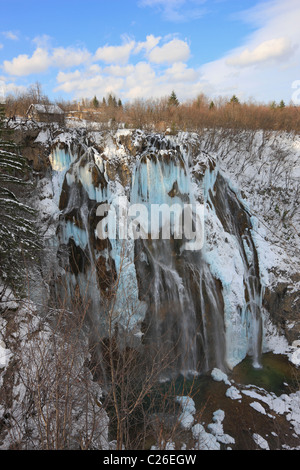 National Park Plitvicer Seen im Winter, Kroatien, Europa Stockfoto