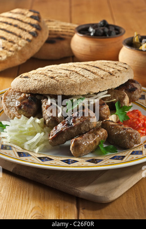 Cevapcici. Beliebte Speisen Balkan Stockfoto