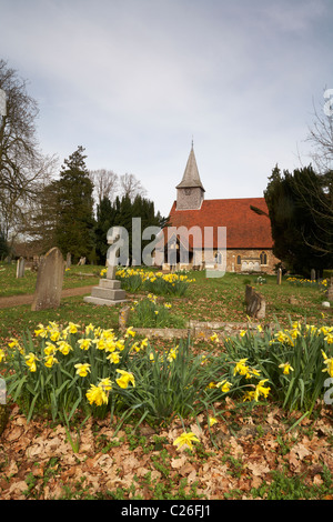 Copford Essex St. Michael & alle Engel Stockfoto