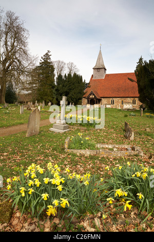 Copford Essex St. Michael & alle Engel Stockfoto