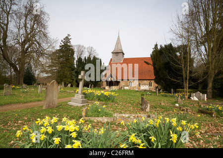 Copford Essex St. Michael & alle Engel Stockfoto