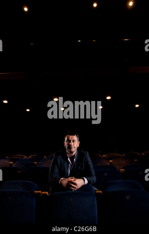 walisische Stand-up Comedian und Schauspieler TUDUR OWEN in Y Drwm, National Lihrary von Wales Aberystwyth Wales UK Stockfoto