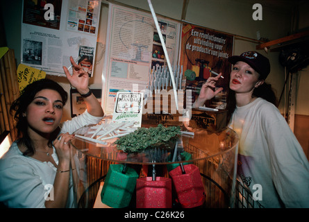 Marihuana bei Weltmeisterschaft Marihuana geraucht. Amsterdam - Niederlande Stockfoto