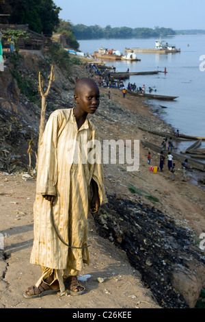Binnenhafen, Betou, Ubangi Fluß, Republik Kongo Stockfoto