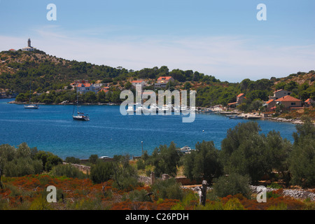 Insel Lastovo, Skrivena Luka Stockfoto