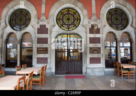 Orient-Express Halle in Istanbul Sirkeci Terminal, Türkei Stockfoto