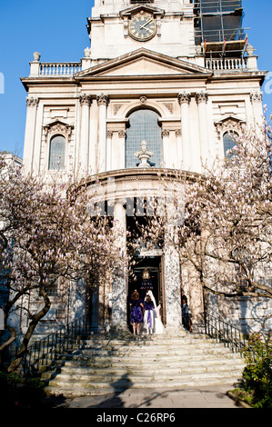 Kirche von Str. Mary Le Strand, London, Vereinigtes Königreich Stockfoto