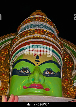 Statue des Kathakali Tänzer, Pune, Maharashtra, Indien Stockfoto