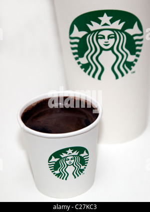 Neues Starbucks Coffee Logo hat keinen Namen Stockfoto