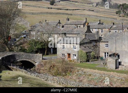 Das Dorf Thwaite, Swaledale, Yorkshire Dales, England, UK Stockfoto
