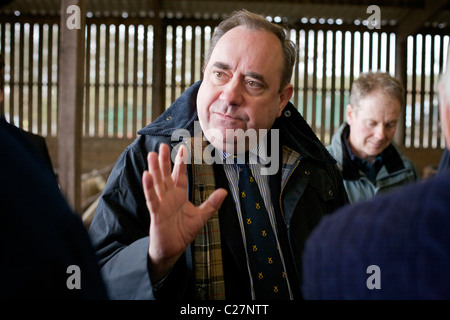 Alex Salmond Highland Wahl tour Stockfoto