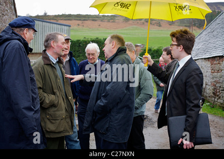 Alex Salmond Highland Wahl tour Stockfoto