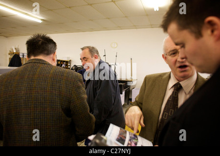 Alex Salmond Highland Wahl tour Stockfoto