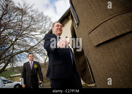 Alex Salmond Highland Wahl tour Stockfoto