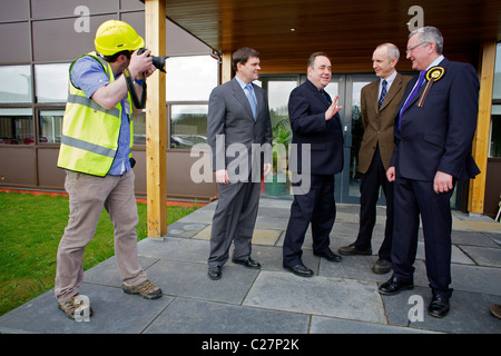 Alex Salmond Highland Wahl tour Stockfoto