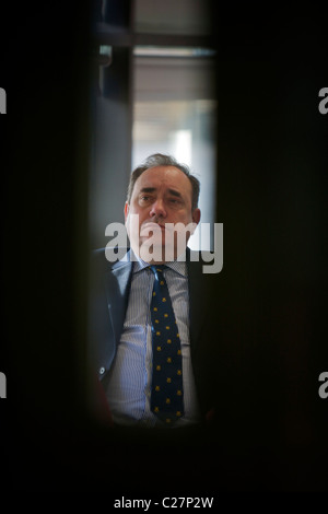 Alex Salmond Highland Wahl tour Stockfoto