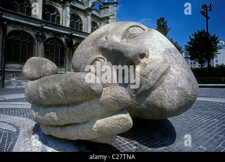 L'Ecoute, hören, Skulptur, Bildhauer, Künstler, Henri de Miller, Paris, Ile de France, Frankreich, Europa Stockfoto