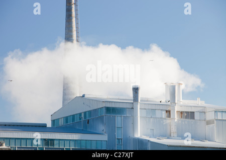 Emissionen von Jäger Tioxide arbeitet bei Seal Sands auf Teeside, Nord-Ost, UK. Stockfoto