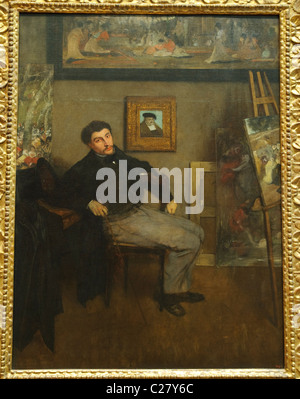 James Jacques Joseph Tissot (1836 – 1902), ca. 1867 / 68, Edgar Degas, Stockfoto