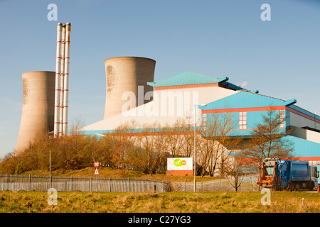 Energie aus Abfall Pflanze angeheizt durch die Verbrennung von Hausmüll in Billingham auf Teeside, UK. Stockfoto