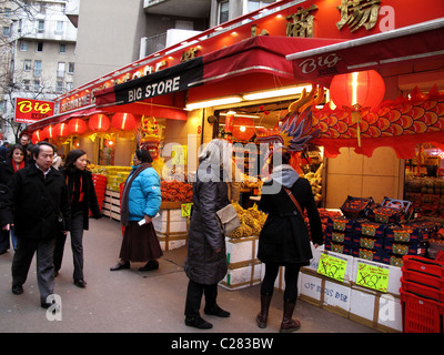 Chinesisches Neujahr, Chinatown Paris 13, Frankreich Stockfoto