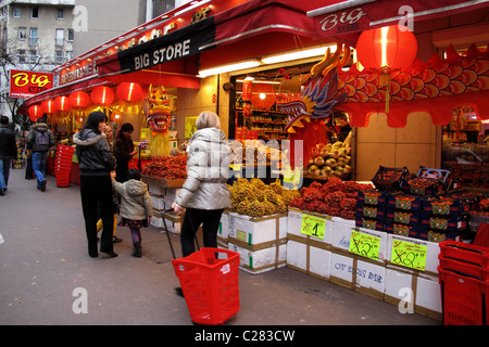 Chinesisches Neujahr, Chinatown Paris 13, Frankreich Stockfoto