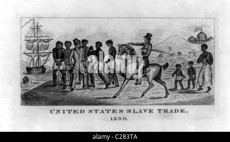Vereinigten Staaten Sklavenhandel, 1830 Stockfoto