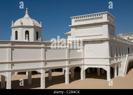 Caleta Strand, Badehäuser, Cádiz, Andalusien, Spanien. Stockfoto
