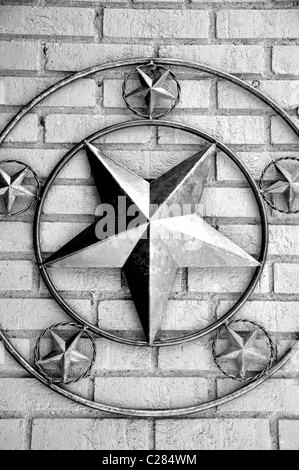 Texas Lone star Wanddekoration Stockfoto