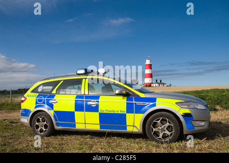 Polizeiauto aus Norfolk Constabulary UK. Ein Ford Mondeo Stockfoto