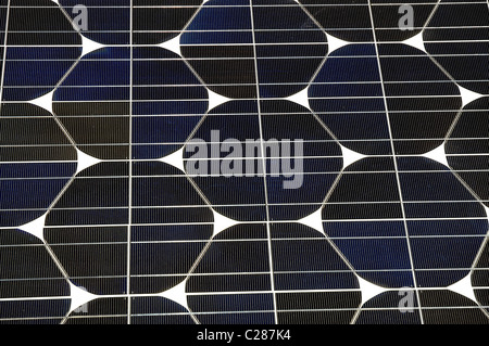 Solar-Panel, Nahaufnahme von einem Solar-Panel Stockfoto