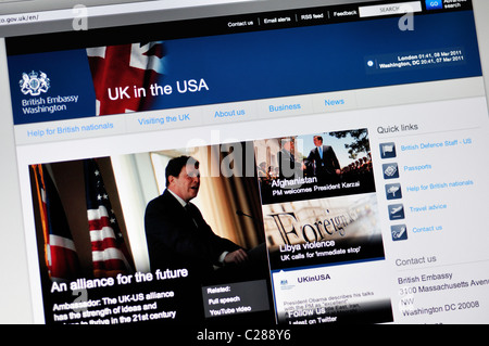 Britische Botschaft in Washington DC website Stockfoto