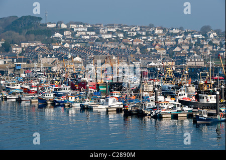 Newlyn Harbour, Penzance, Cornwall, Vereinigtes Königreich Stockfoto