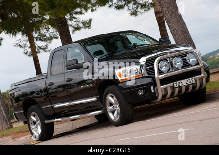 Schwarzen Dodge Ram 1500 Pickup-Truck. Stockfoto