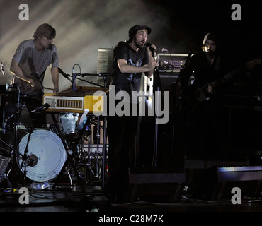 Patrick Watson führt live auf der Bühne The Queen Elizabeth Theatre Toronto, Kanada - 12.12.09 obligatorisch Stockfoto