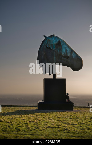 Die "Artemis" Skulptur auf der Trundle in der Nähe von Goodwood, Chichester, West Sussex, UK Stockfoto