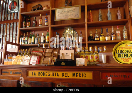 Bar La Bodeguita del Medio Havanna Kuba Stockfoto