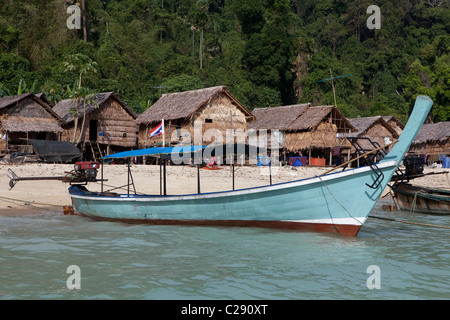 Mu Ko Surin Nationalpark Meer Zigeuner Moken Dorf, Ko Surin, Thailand Khuraburi Phangnga Stockfoto