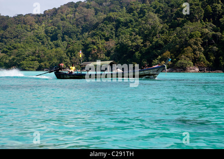 Blick auf Mu Ko Surin Island, Ko Surin, Thailand Khuraburi Phangnga Stockfoto