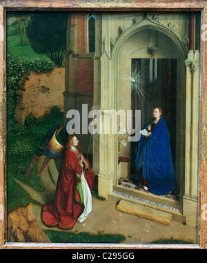 Die Verkündigung, ca. 1450, Petrus Christus zugeschrieben Stockfoto